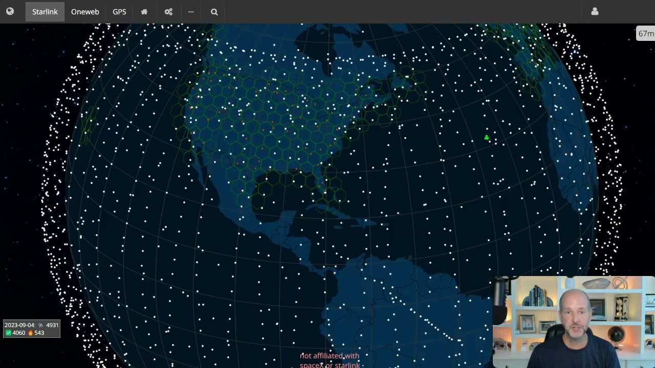 Спутники Starlink — гирлянда огней в ночном небе.