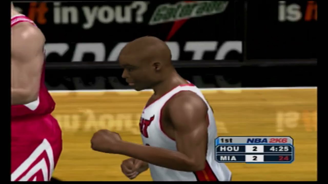 NBA 2K6 PS2 (Miami Heat vs Houston Rockets)