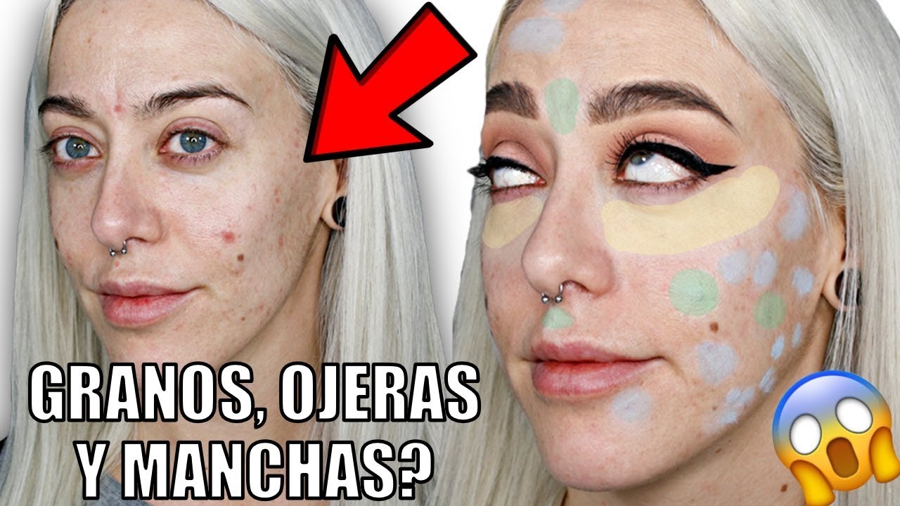 CÓMO CUBRIR ACNÉ CON MAQUILLAJE  PASO A PASO | Rutina de maquillaje para pieles con imperfecciones