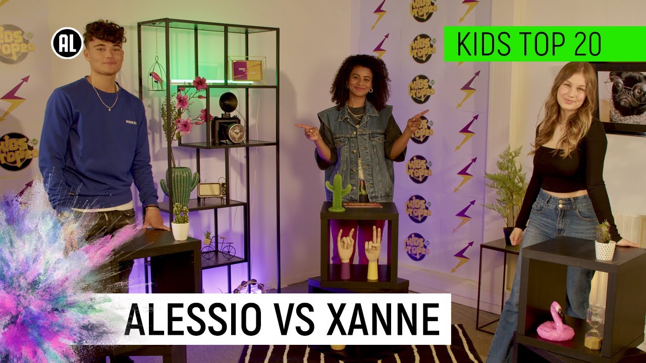 LAAT XANNE ALESSIO WINNEN? |  De Jongens Tegen De Meiden | Kids Top 20 | NPO Zapp