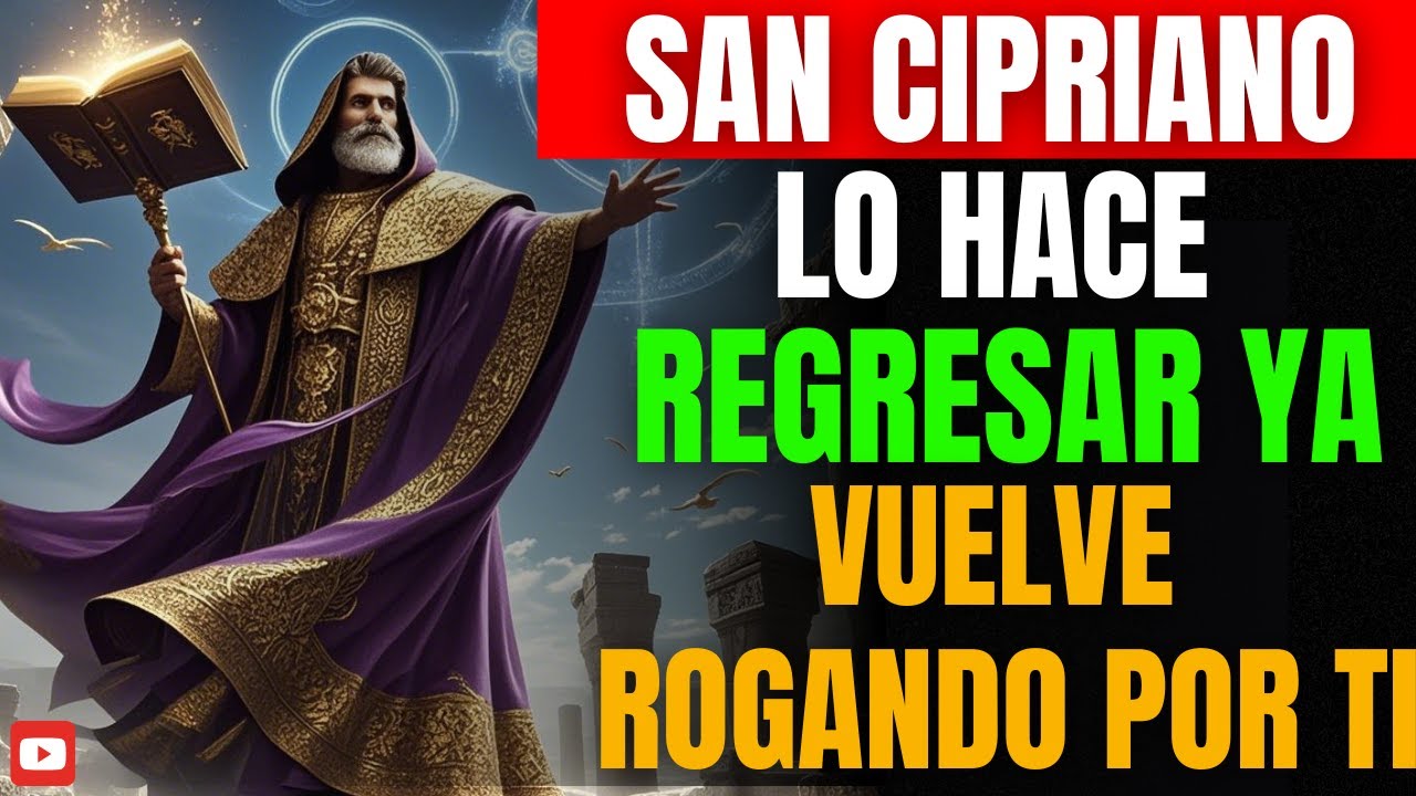 💥ORACIÓN MILAGROSA a SAN CIPRIANO para QUE VUELVA RÁPIDO Y DESESPERADO💥