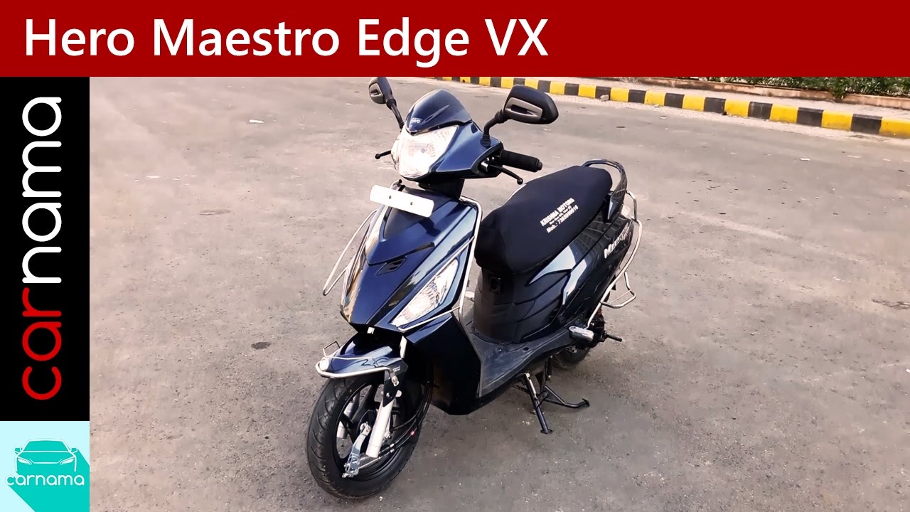Hero Maestro Edge VX Walkaround, Engine Sound and Motion | carnama