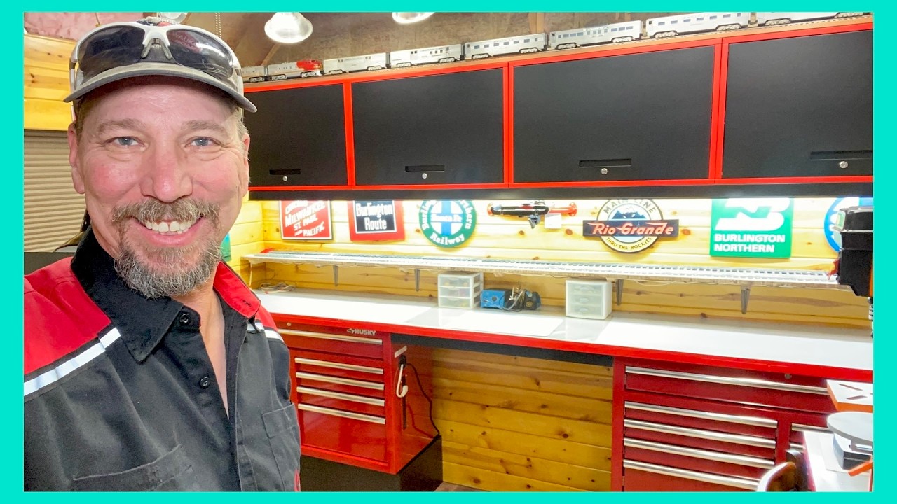 I FINALLY Build My Dream Model Train Workshop!!