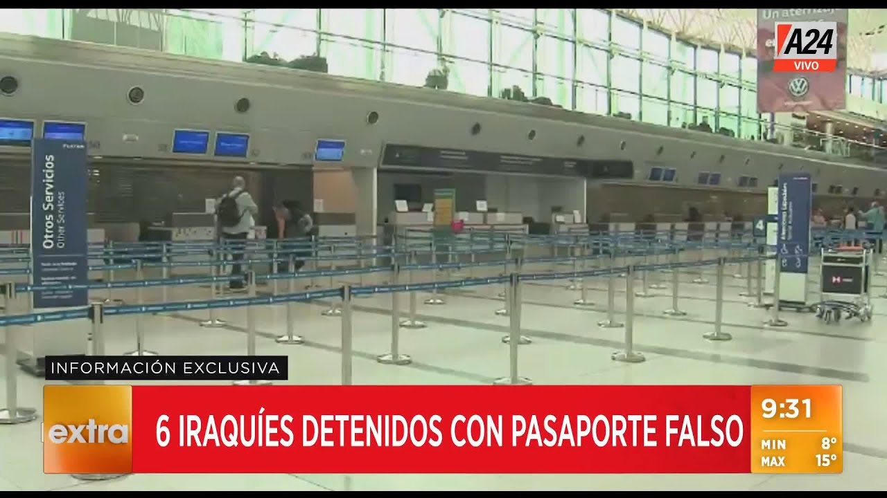 6 iraqui&eacute;s detenidos con pasaportes falsos
