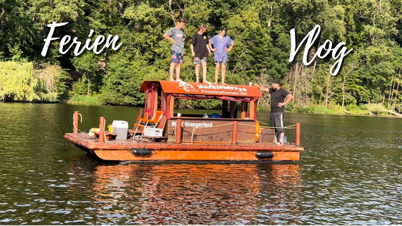 Floßboot Tour mit acht Kindern 😍| Mit Hijab schwimmen🧕🏻| Der leckerste Nudelsalat | Ferien VLOG