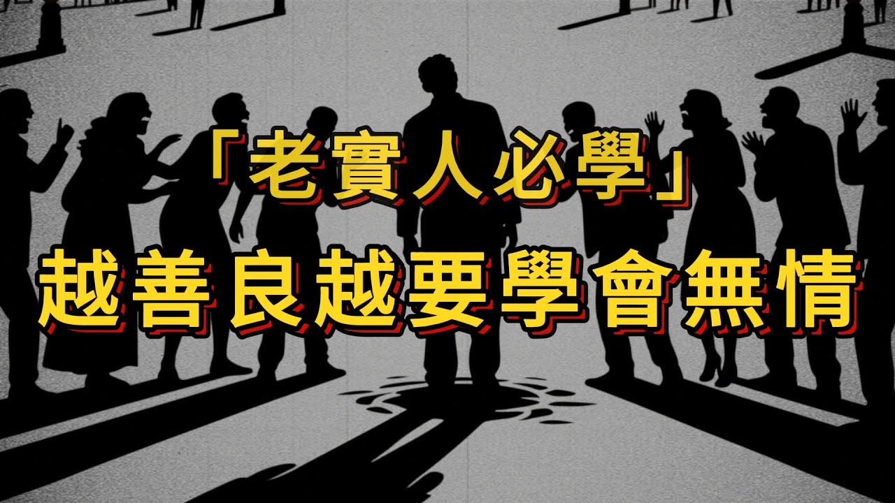 緊急！老實人必學3招：越善良越要學會無情 | 人性反常識