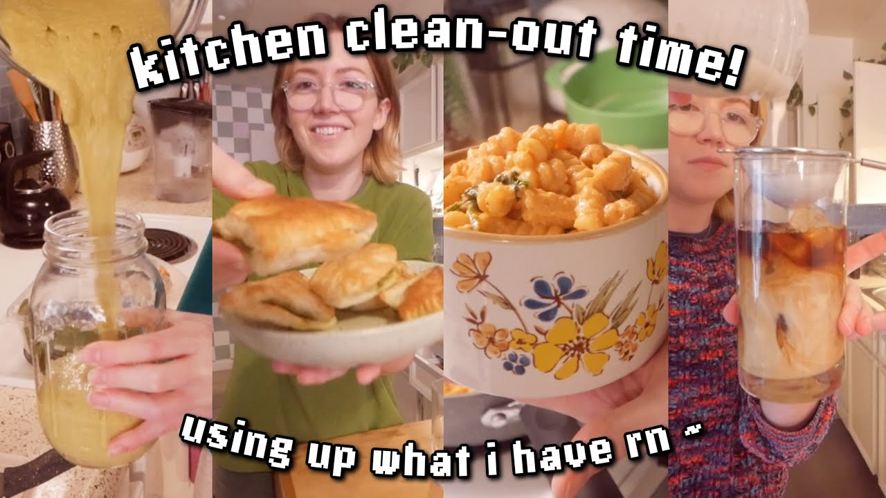 KITCHEN CLEAN-OUT MEAL PLAN 🌱🫠 Finishing up what I can before moving home with my parents‼️ Part 2