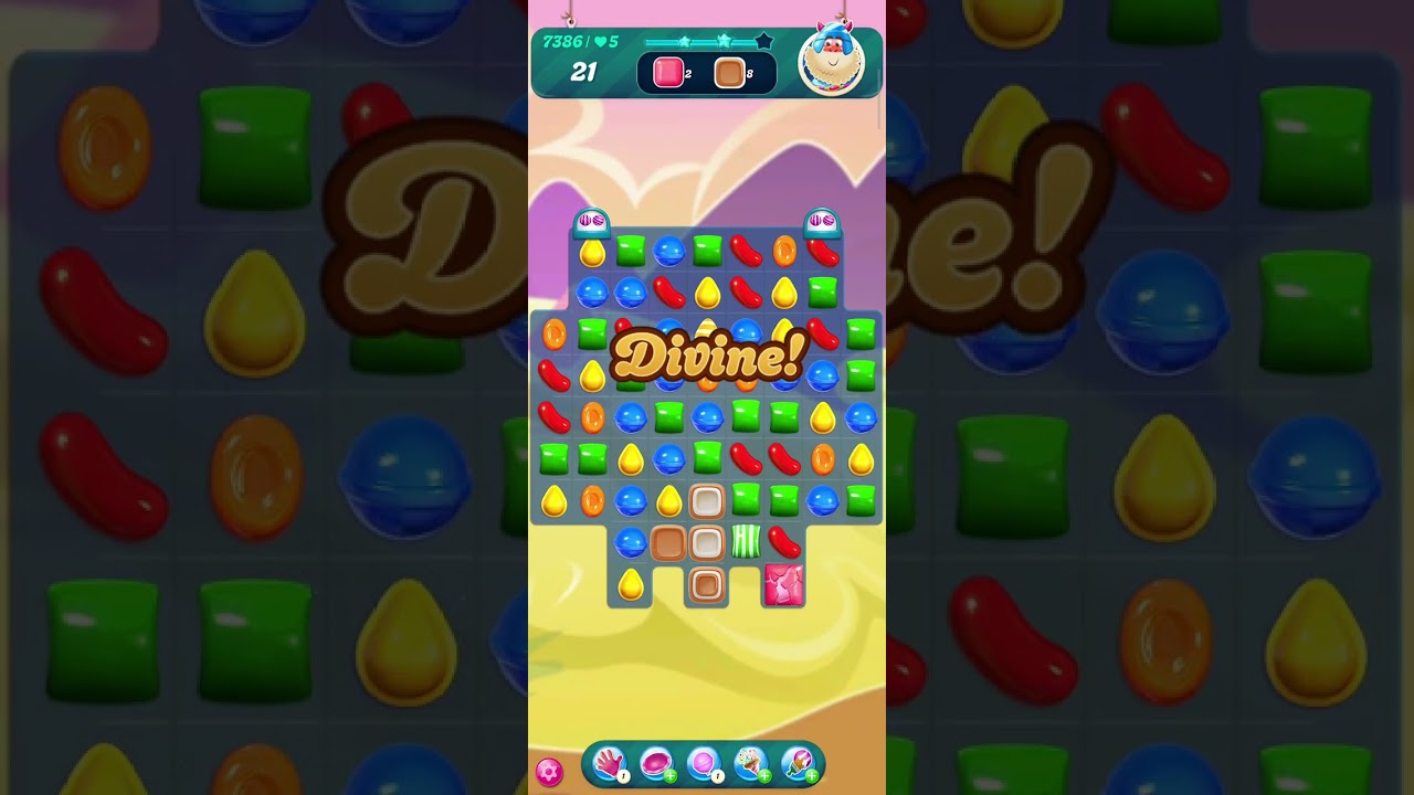 Wait for end🤯😰Super hard levels 🤡 7386 & 7387 candy crush saga @AhaEmiRuchi-24 #telugugaming 