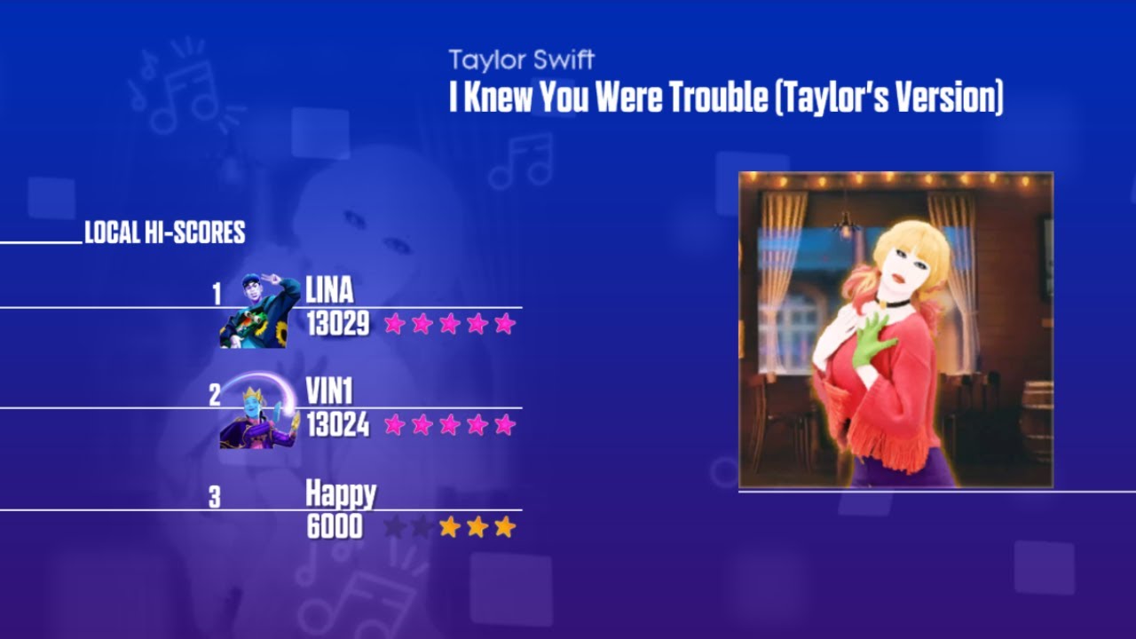 Just Dance 2023 (Wii) - I Knew You Were Trouble by Taylor Swift