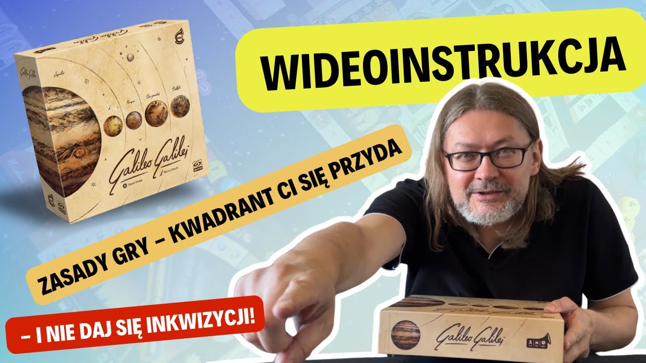 Galileo Galilei - rusz Ziemię, wstrzymaj Słońce | Wideoinstrukcja gry planszowej