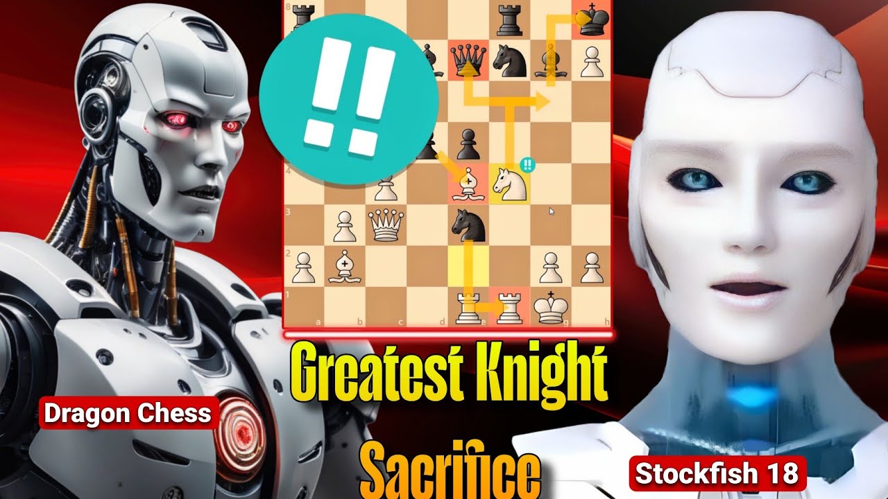 Stockfish 18's GREATEST KNIGHT SACRIFICE Against Dragon Chess Shocks the world | Stockfish Chess