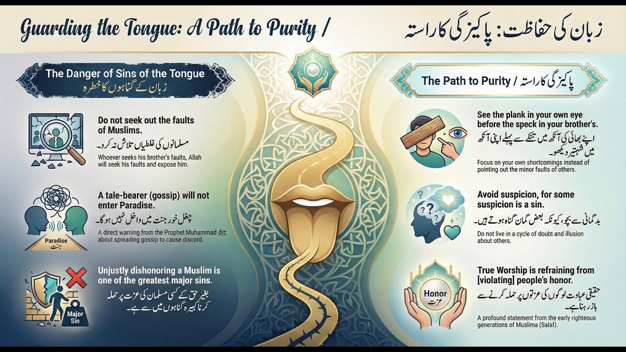 Apni zaban ki hifazat, Apni izzat ki hifazat اپنی زبان کی حفاظت، اپنی عزت کی حفاظت