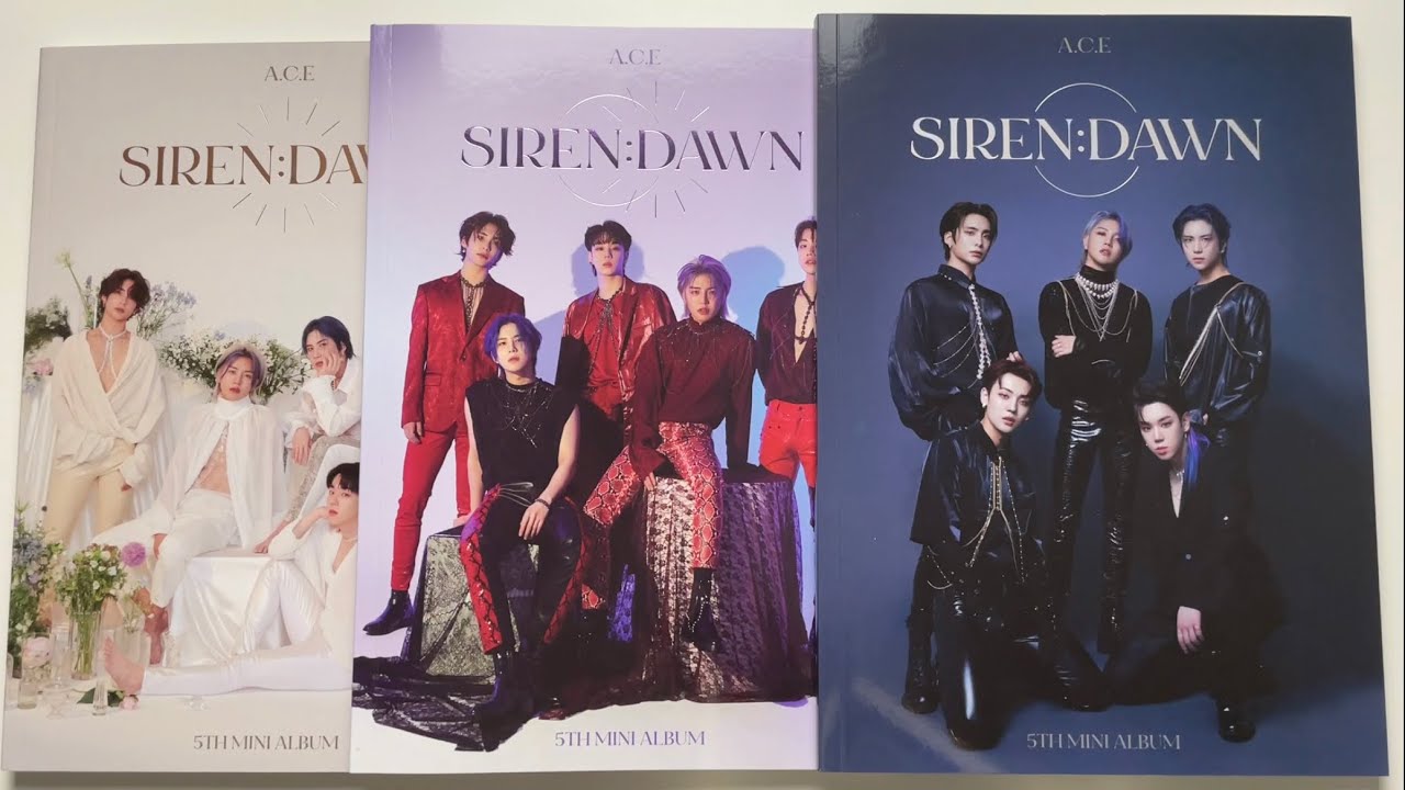 ♡Unboxing A.C.E 에이스 5th Mini Album SIREN:DAWN (Sun, Eclipse & Moon Ver.)♡