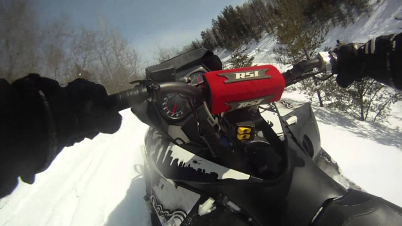 Close Call Caught On Tape Ghost Riding Snowmobile