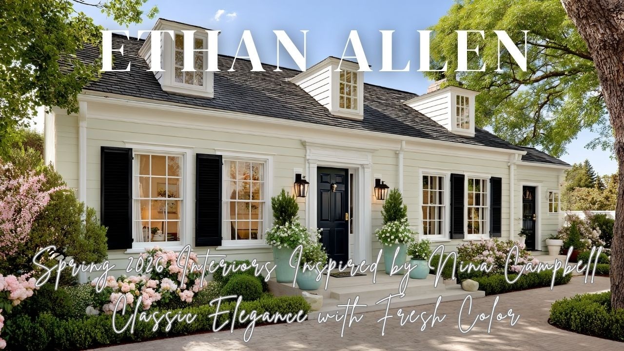 Ethan Allen Spring 2026 Interiors Inspired by Nina Campbell  Classic Elegance with Fresh Color