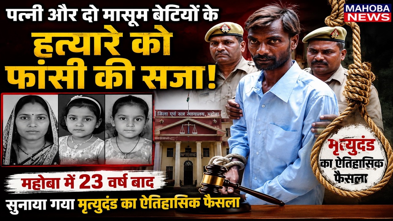 पत्नी और दो मासूम बेटियों के हत्यारे को मृत्युदंड की सजा,23 वर्ष बाद सुनाया गया का ऐतिहासिक फ़ैसला