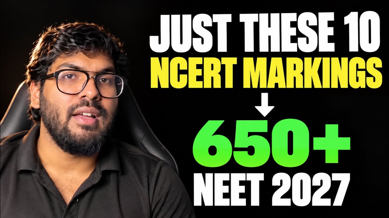 Just These 10 NCERT markings = 650+ marks guaranteed | most important NCERT markings for NEET 2027