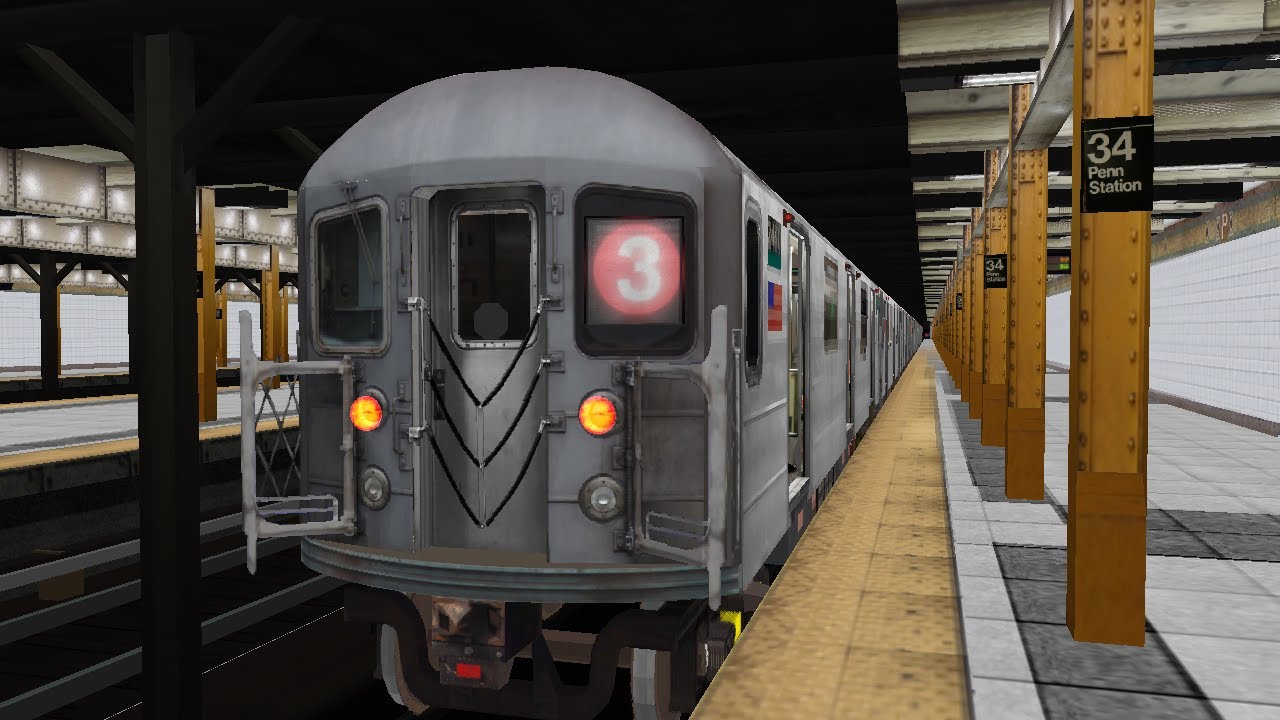 OpenBVE: 3 Line from South Ferry Loop to Harlem - 148 Street With 1998 Cortlandt St