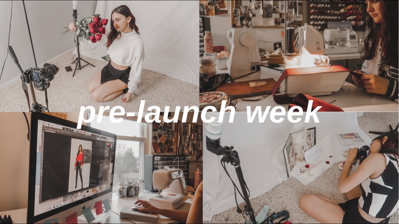 Pre-Launch Week, Photoshoot, Website, etc. | STUDIO VLOG 1