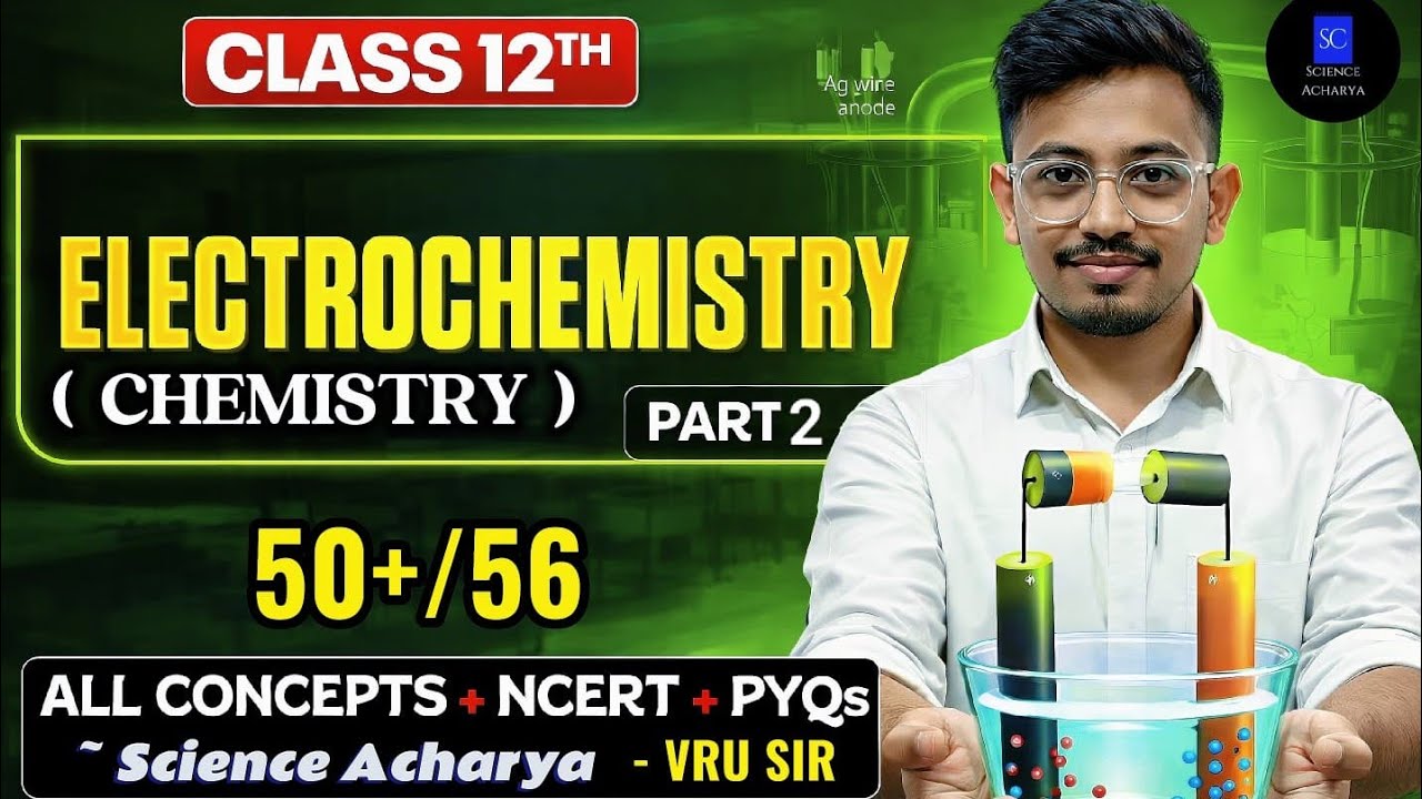 Class 12th Chemistry Chapter 2 Electrochemistry Most Important Questions Part 2 by VRU Sir #rbse 