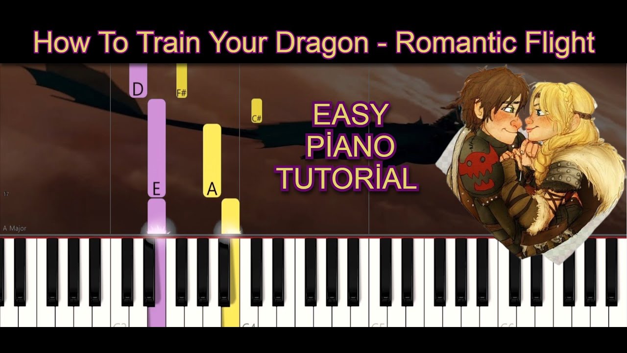 Romantic Flight – How to Train Your Dragon | Easy Piano Tutorial + Sheet Music
