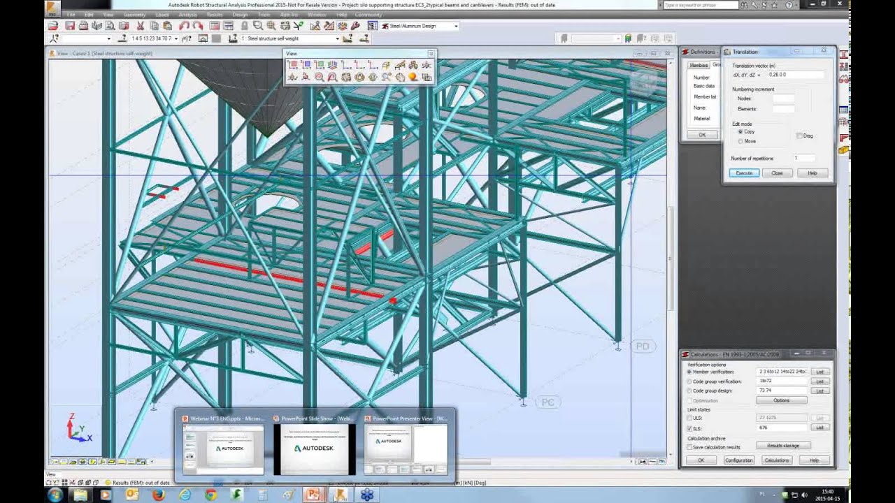 3. Steel Design - How to build the model and assign design parameters