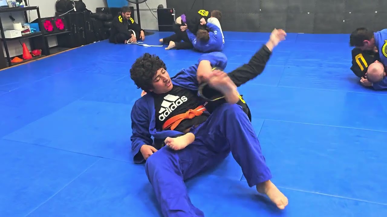 Dad had the honor of being CJs final opponent in his 90 minute roll, fresh partner every 5 minutes.