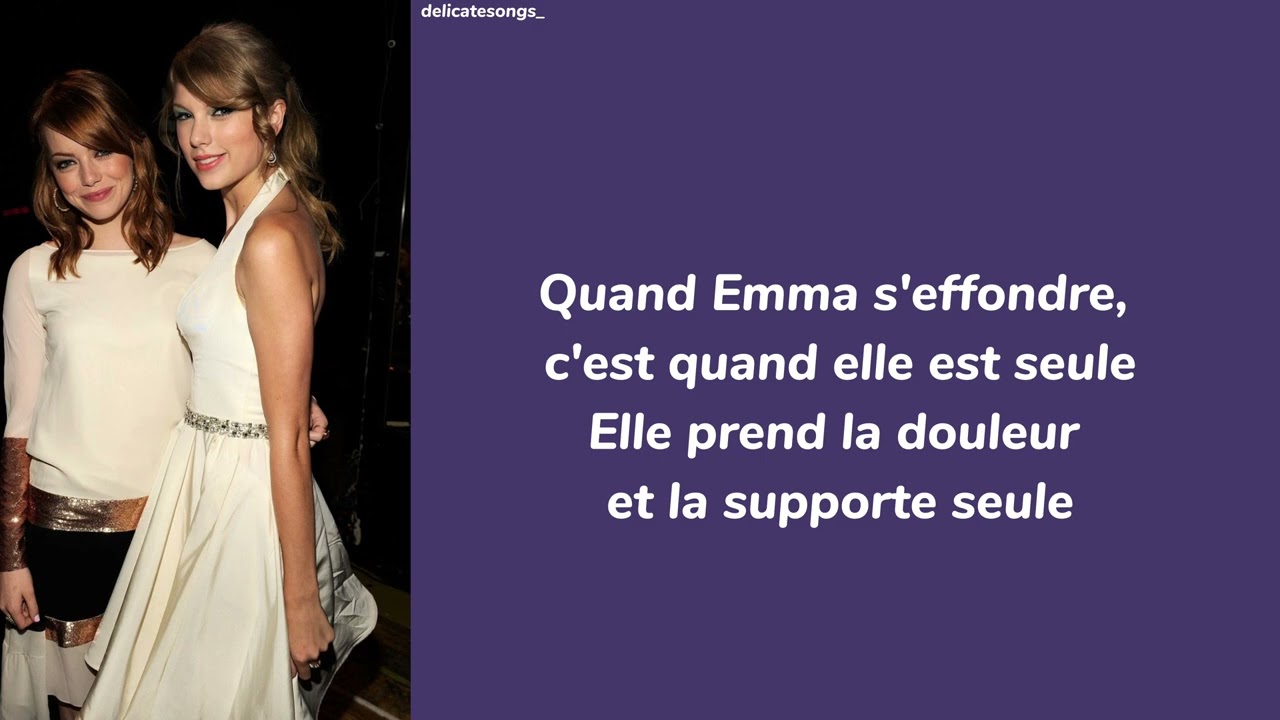 when emma falls inlove - taylor swift (taylors version). traduction française !