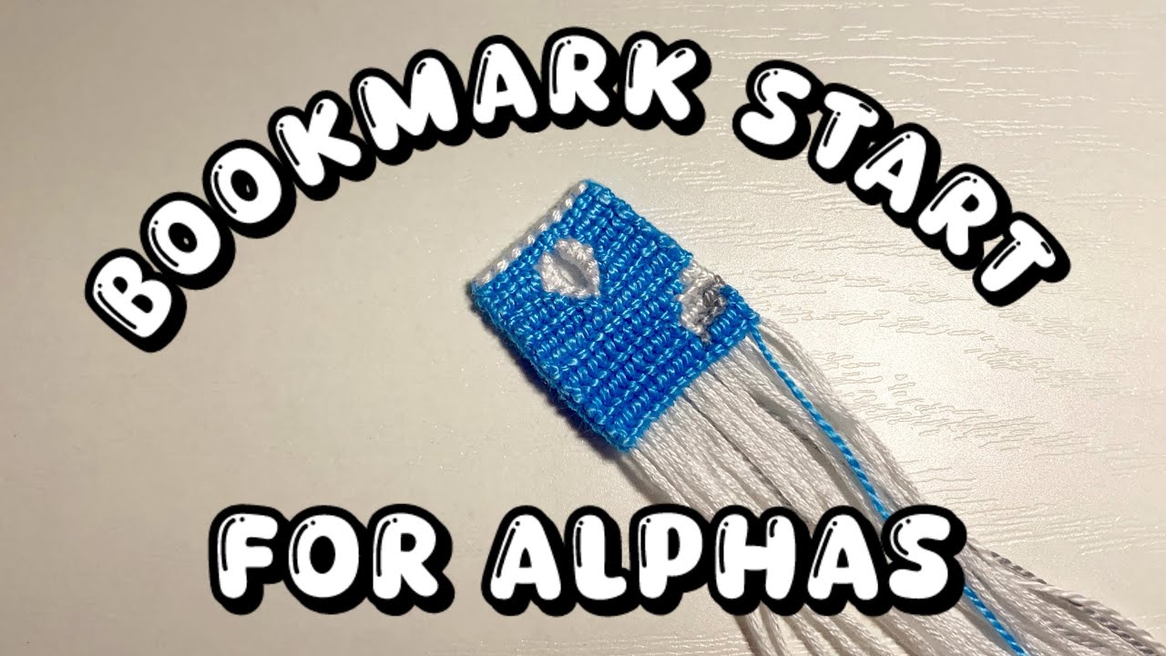 bookmark start for alpha friendship bracelets  ♡  ♡  ♡