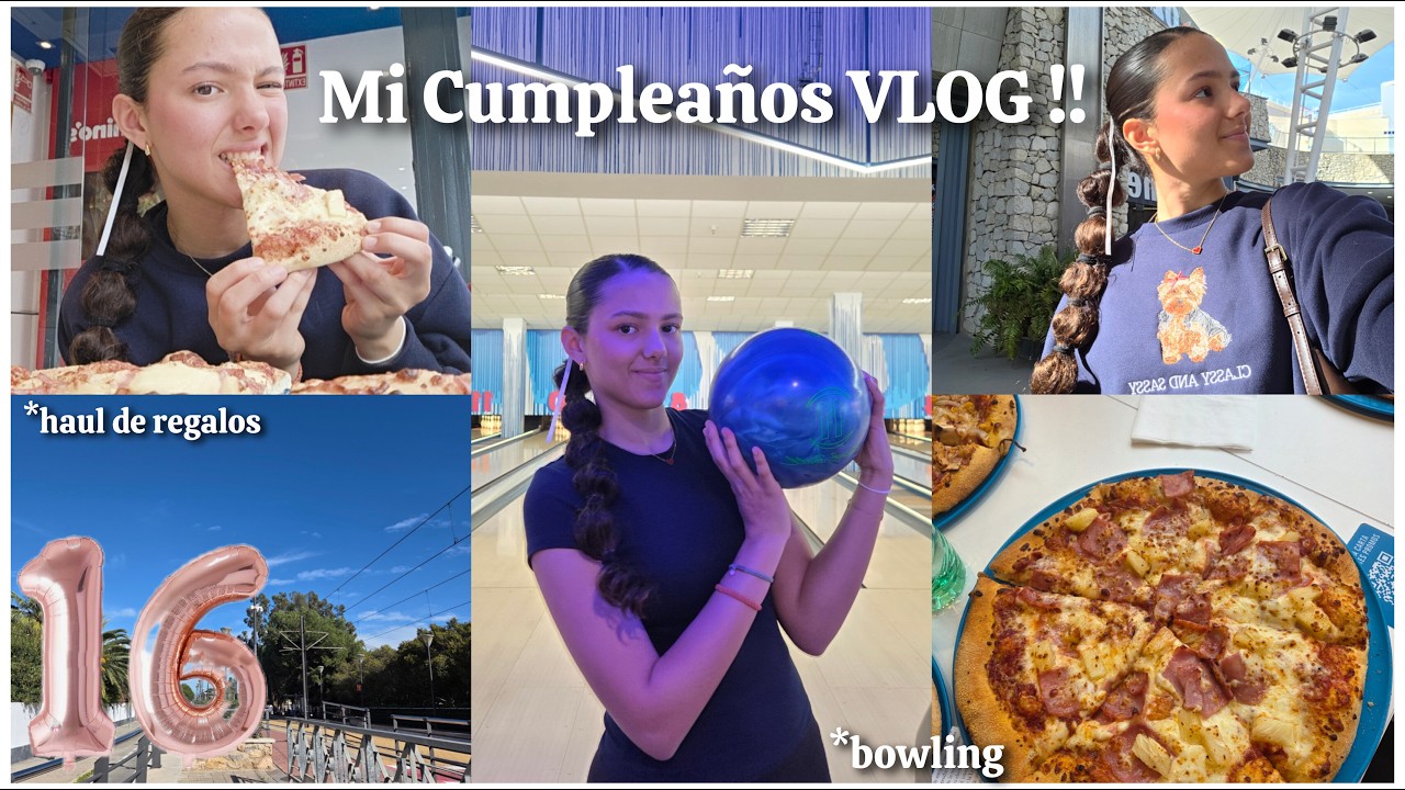 ASÍ CELEBRÉ MIS 16 🎂 | Haul de regalos + Bowling ,Tarta  y MUCHO MÁS