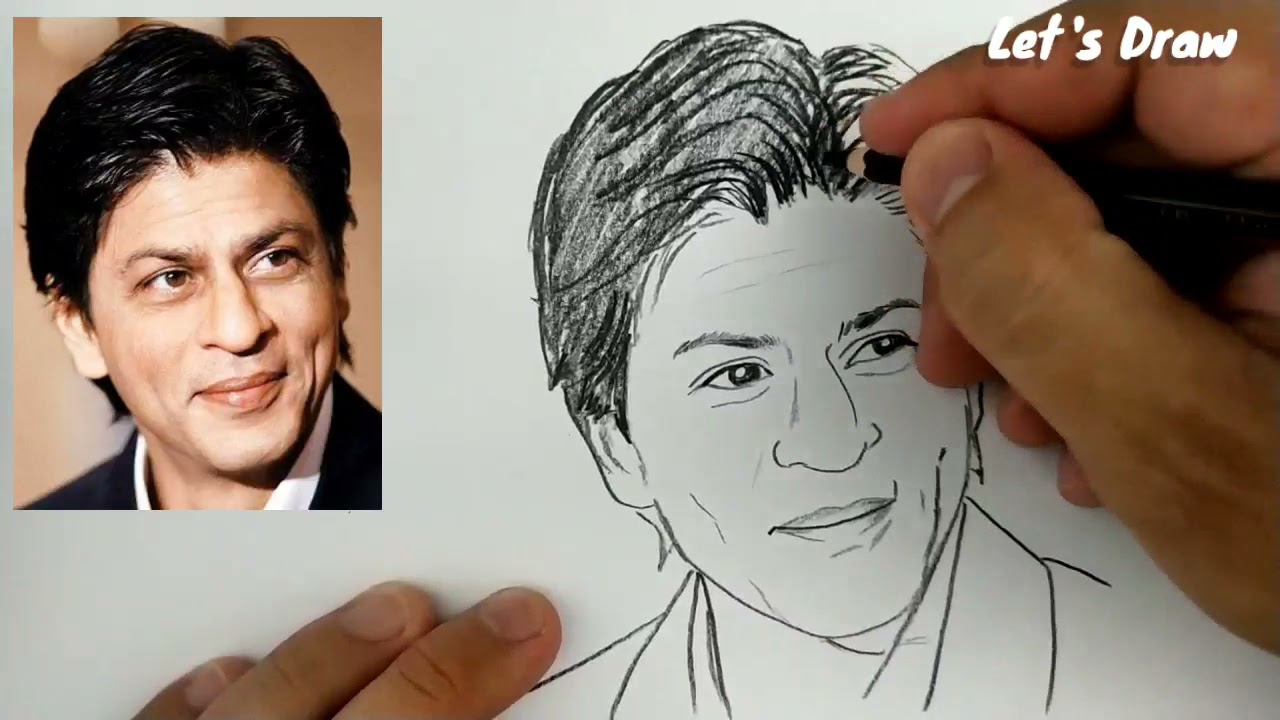 ASMR DRAWING shah rukh khan , indian actor