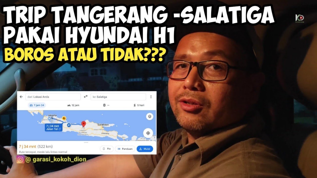 Tes Konsumsi BBM mobil 2400cc, boroskah?? // roadtrip Tangerang salatiga  dengan Hyundai H1