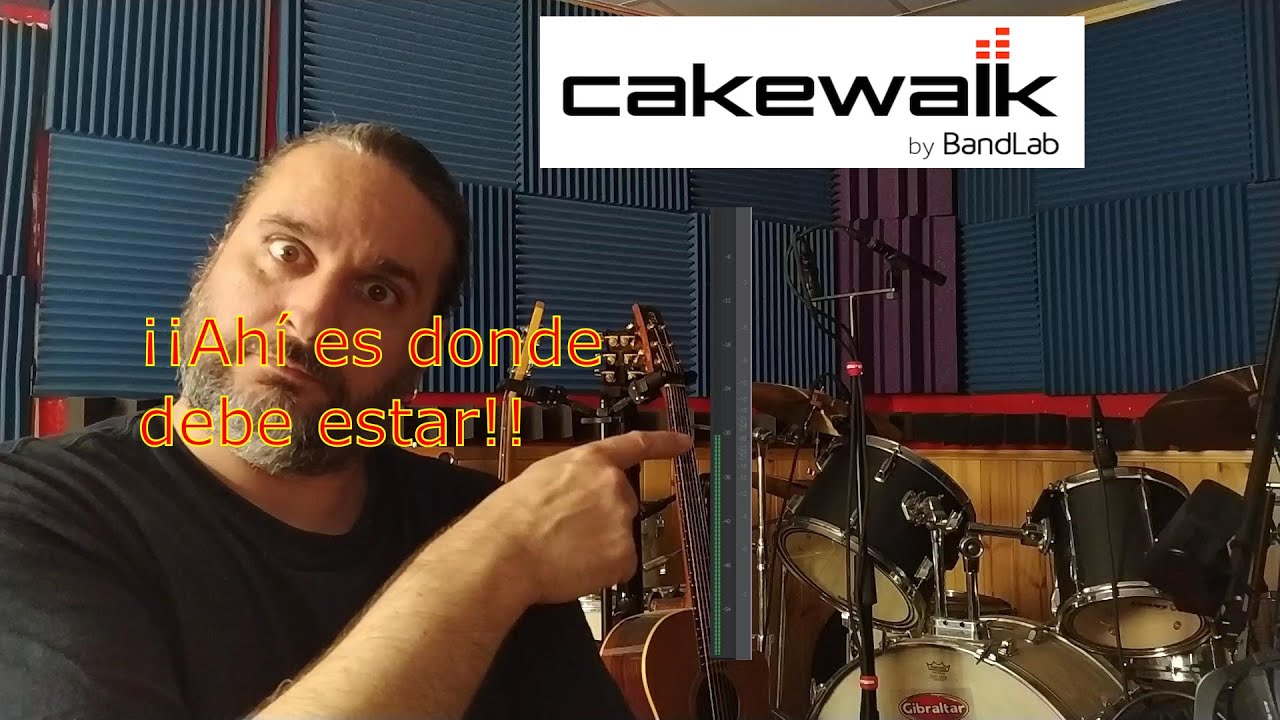 Corrección de niveles de grabación en Cakewalk