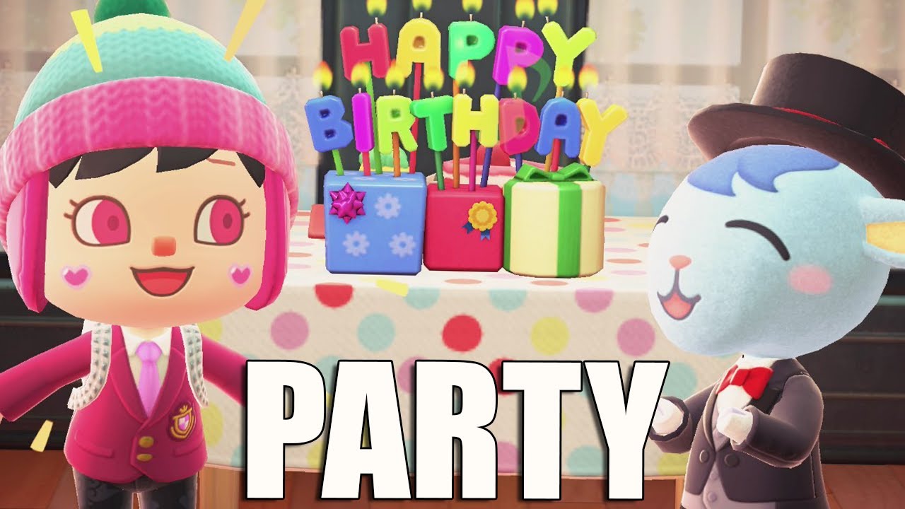 PARTY WITH SHERB | Birthday time for Hippeux | Animal Crossing New Horizons #96