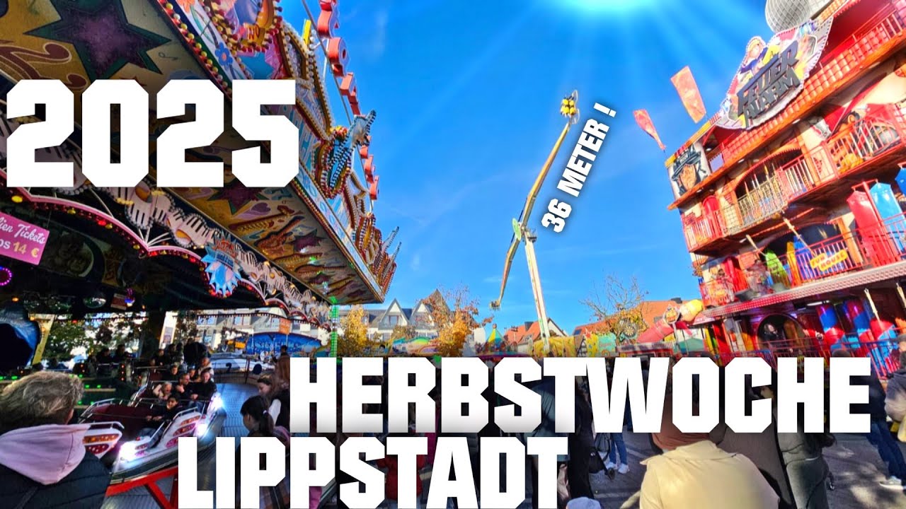 Herbstwoche in Lippstadt 2025 ► Kirmes Fahrgeschäfte Mix │MGX