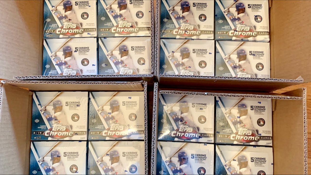 2019 TOPPS CHROME *FOUR JUMBO CASE* BREAK!  (Autographs galore!)