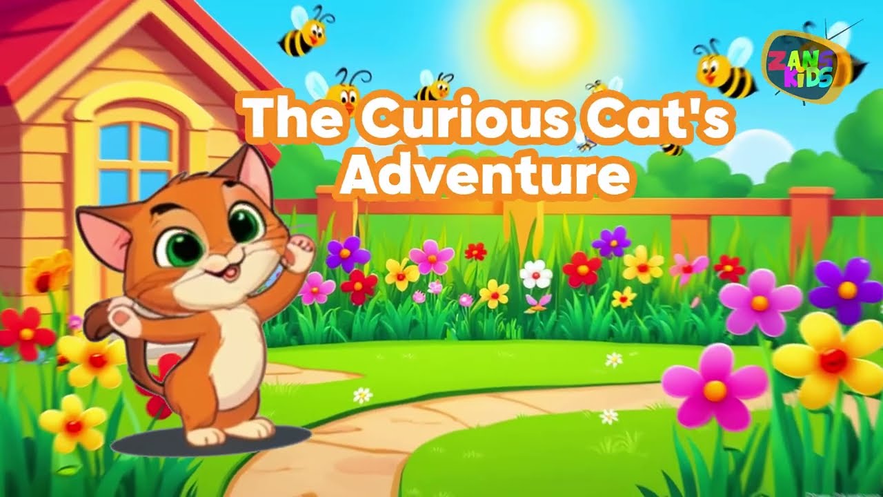 The Curious Cat's Garden Adventure Fun & Educational Story for Kids