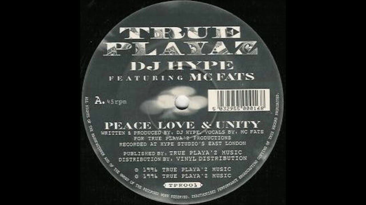 DJ Hype Featuring MC Fats  Peace,Love & Unity
