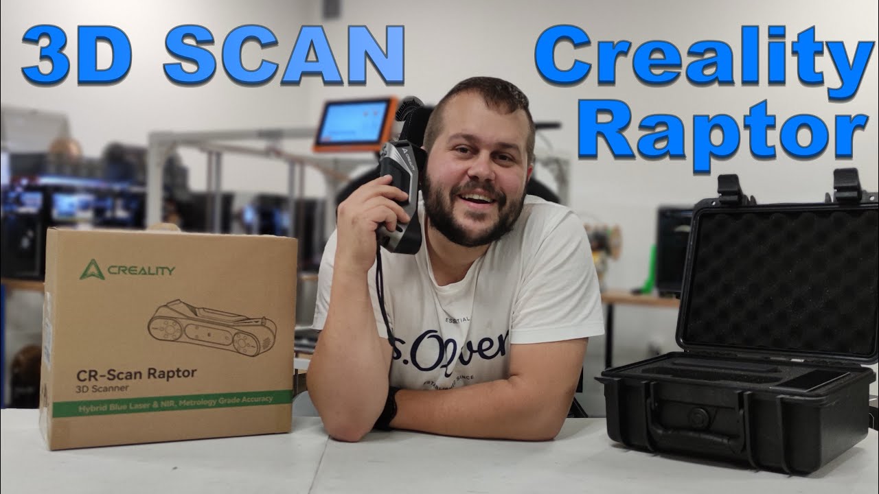 Creality CR-Scan Raptor Unboxing a můj První 3D Scan – Vysoce Přesné Skenování s Modrým Laserem