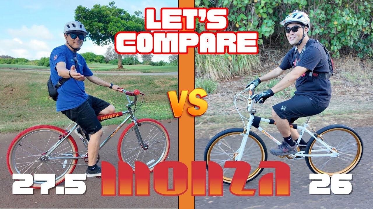 Comparing the new Monza 27.5 XL Cruiser to the Monza 26! #bmxcruiser