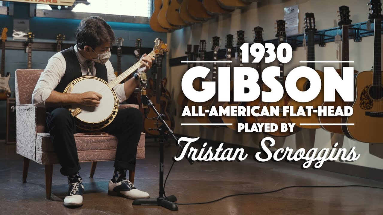 1930 Gibson All-American flat-head tenor played by Tristan Scroggins