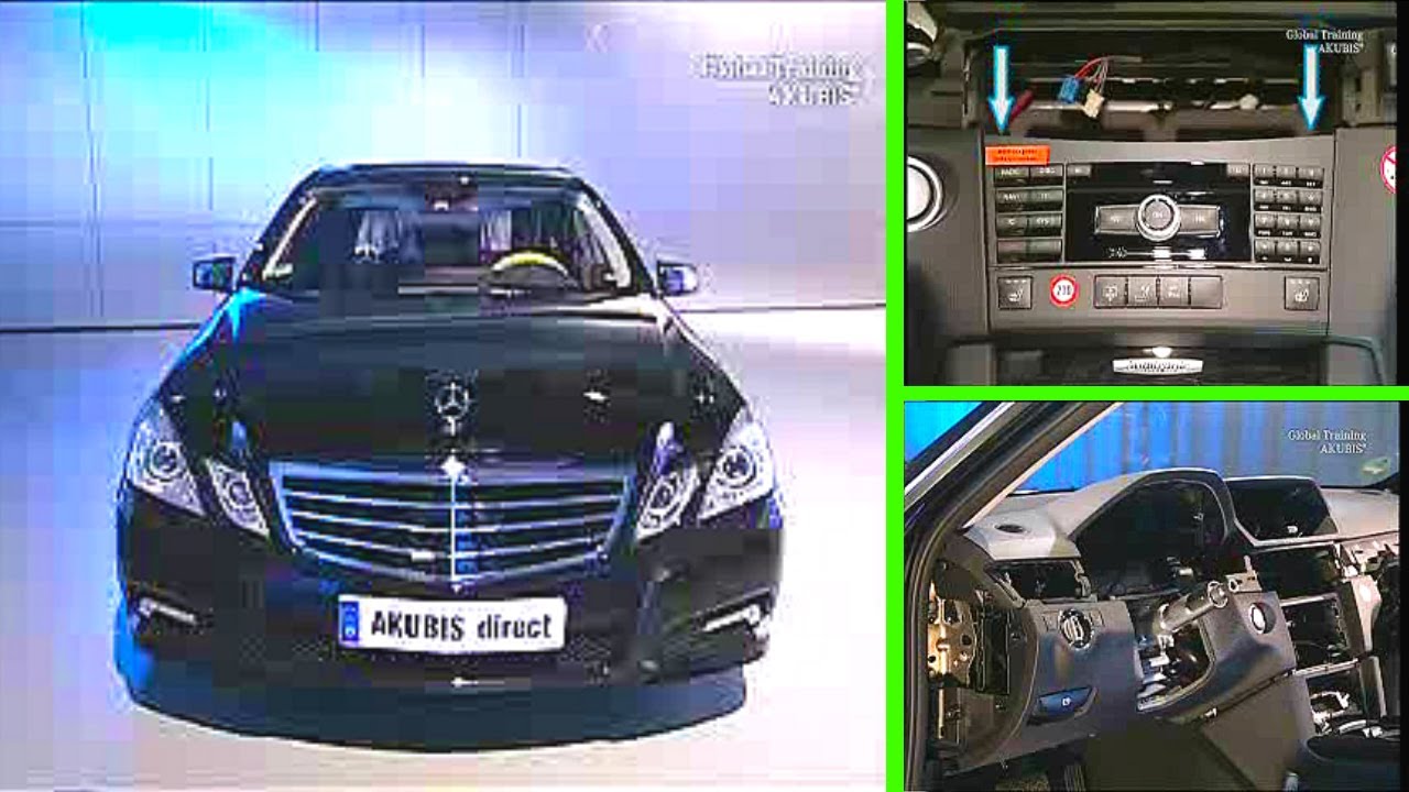 Mercedes-Benz E-Class — Как снять/установить приборную панель | W212