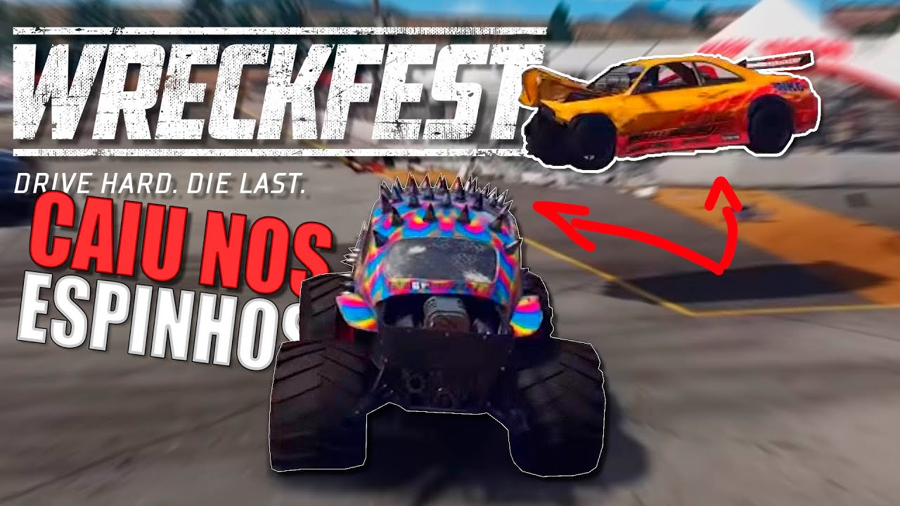 Pulou em cima do Fuscão monster truck no Wreckfest Melhores Momentos