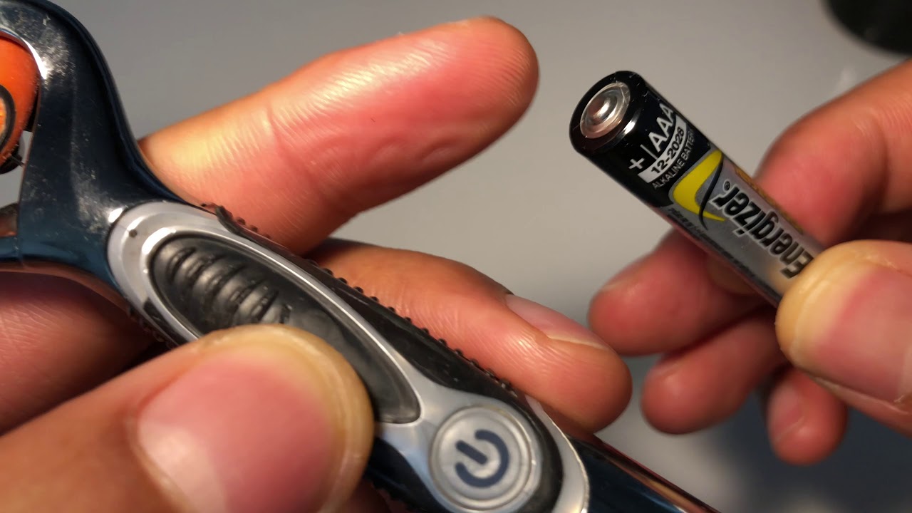 Gillette Fusion Power - How to Change Battery