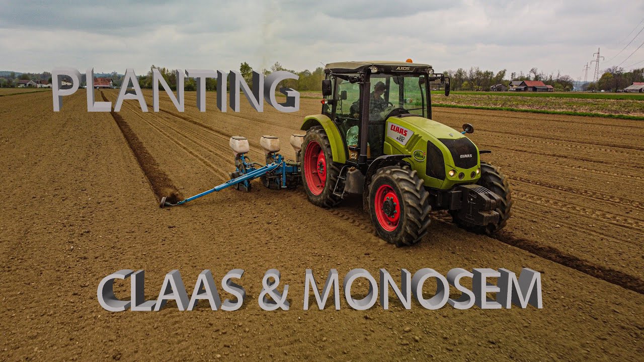 CLAAS AXOS 320 & MONOSEM NGplus 3 ]Corn planting/Sadzenie kukurydzy/Sajenje koruze/Aussaat  Mais