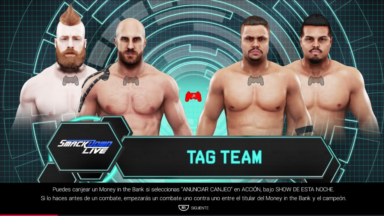 WWE 2k19 The Bar vs The Colons - Tag Team