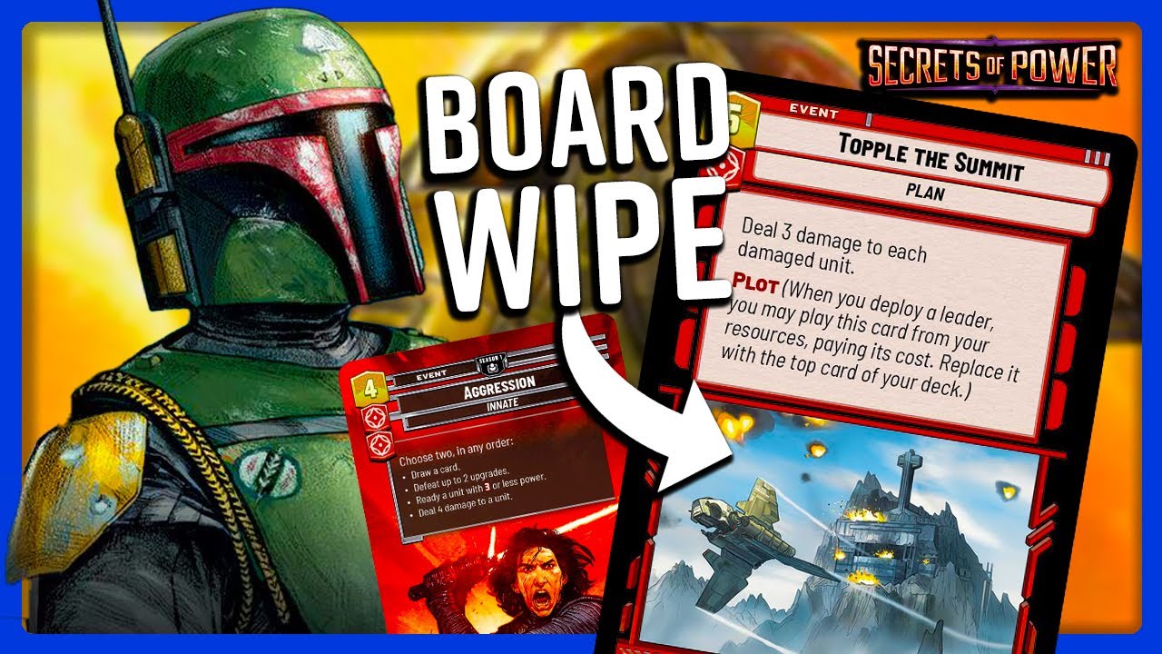 РАЗРУШЬТЕ ДОСКУ ОДНИМ ДЕЙСТВИЕМ! | Агрессия Бобы Фетта | Профиль колоды Star Wars Unlimited