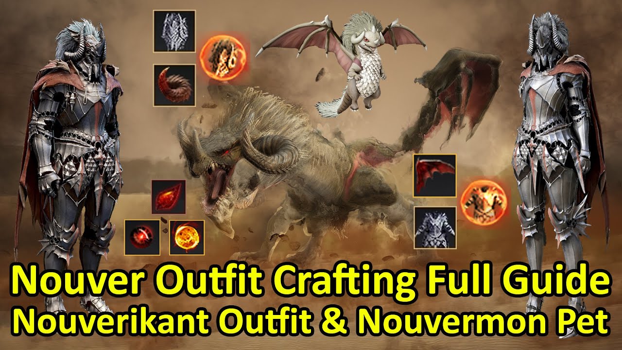 Nouver Outfit Crafting Full Guide (Nouverikant Outfit & Nouvermon Pet)