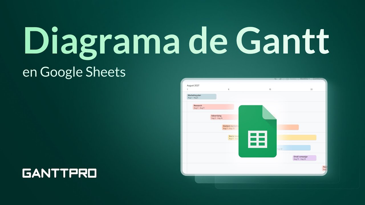 Cómo Hacer un Diagrama de Gantt en Google Sheets