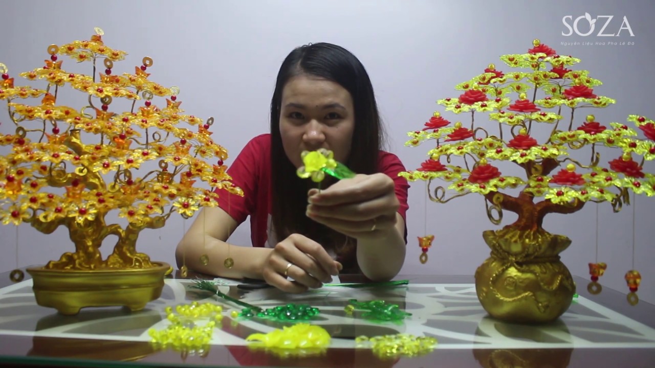 Thu Hoài Hướng Dẫn Cách Kết Cánh Hoa Mai Pha Lê Đá Cho Người Mới Bắt Đầu